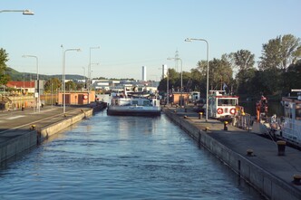 Die Schleuse Kochendorf ist ein beliebtes Ausflugsziel 