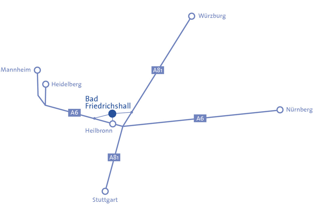 Anfahrt nach Bad Friedrichshall